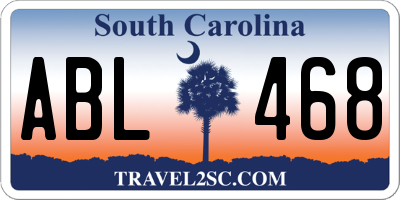 SC license plate ABL468