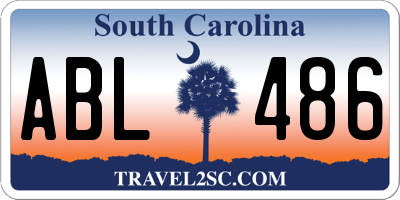 SC license plate ABL486