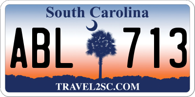 SC license plate ABL713