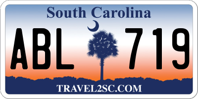 SC license plate ABL719