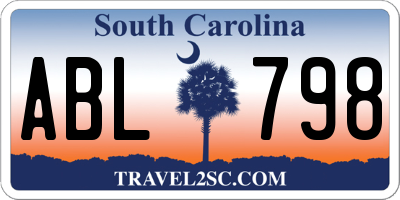 SC license plate ABL798