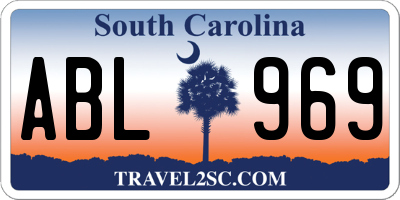 SC license plate ABL969