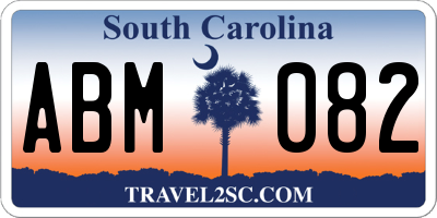 SC license plate ABM082