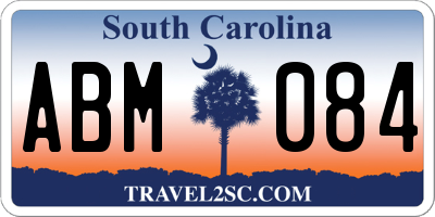 SC license plate ABM084