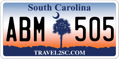 SC license plate ABM505