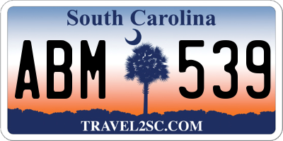 SC license plate ABM539