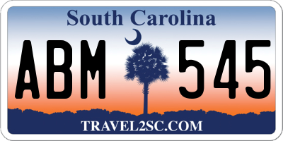 SC license plate ABM545