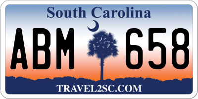 SC license plate ABM658