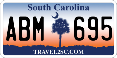 SC license plate ABM695