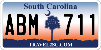 SC license plate ABM711