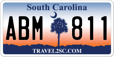 SC license plate ABM811