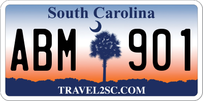 SC license plate ABM901