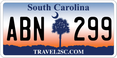 SC license plate ABN299