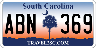 SC license plate ABN369