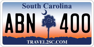 SC license plate ABN400