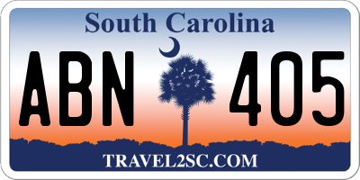 SC license plate ABN405