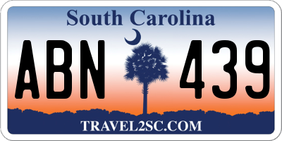 SC license plate ABN439