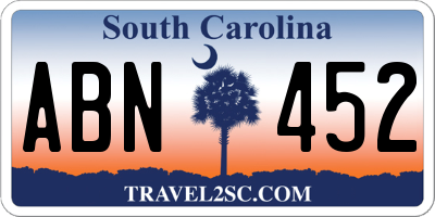 SC license plate ABN452