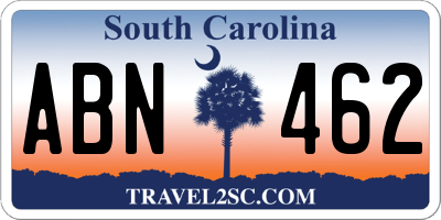 SC license plate ABN462