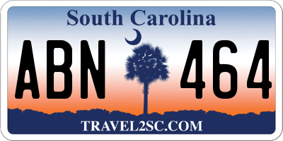 SC license plate ABN464