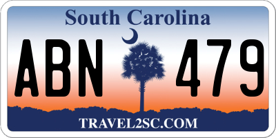 SC license plate ABN479