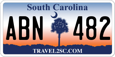 SC license plate ABN482