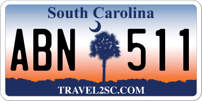 SC license plate ABN511