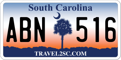 SC license plate ABN516