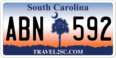 SC license plate ABN592