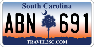 SC license plate ABN691