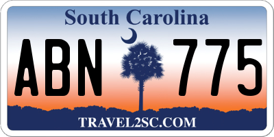SC license plate ABN775