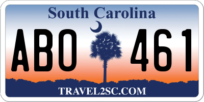 SC license plate ABO461