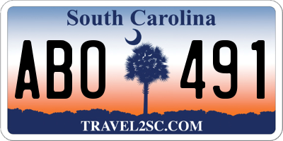 SC license plate ABO491