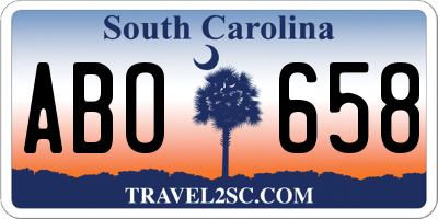 SC license plate ABO658