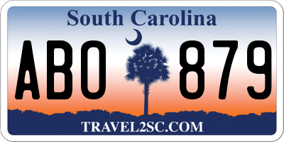 SC license plate ABO879