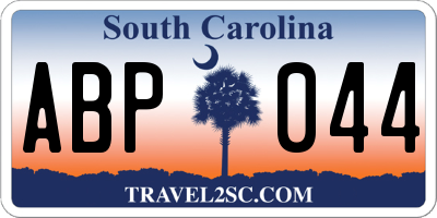 SC license plate ABP044