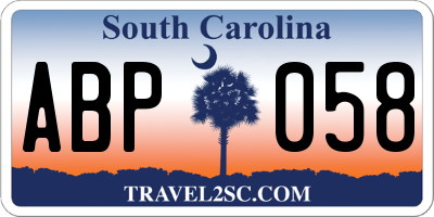 SC license plate ABP058