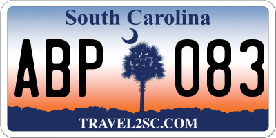SC license plate ABP083