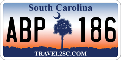 SC license plate ABP186