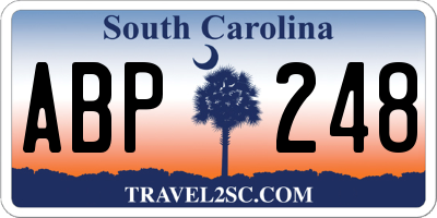 SC license plate ABP248