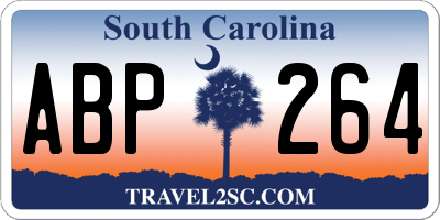 SC license plate ABP264