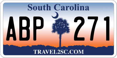 SC license plate ABP271