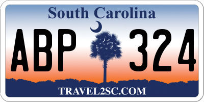 SC license plate ABP324