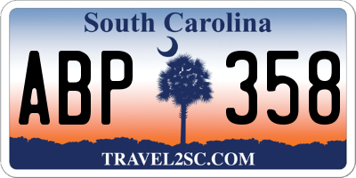 SC license plate ABP358
