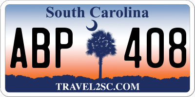 SC license plate ABP408