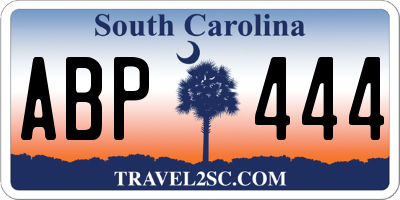 SC license plate ABP444
