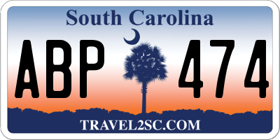 SC license plate ABP474