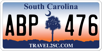 SC license plate ABP476