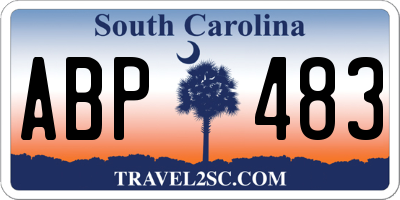 SC license plate ABP483