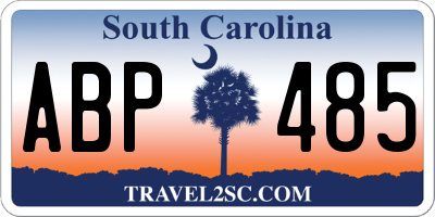 SC license plate ABP485